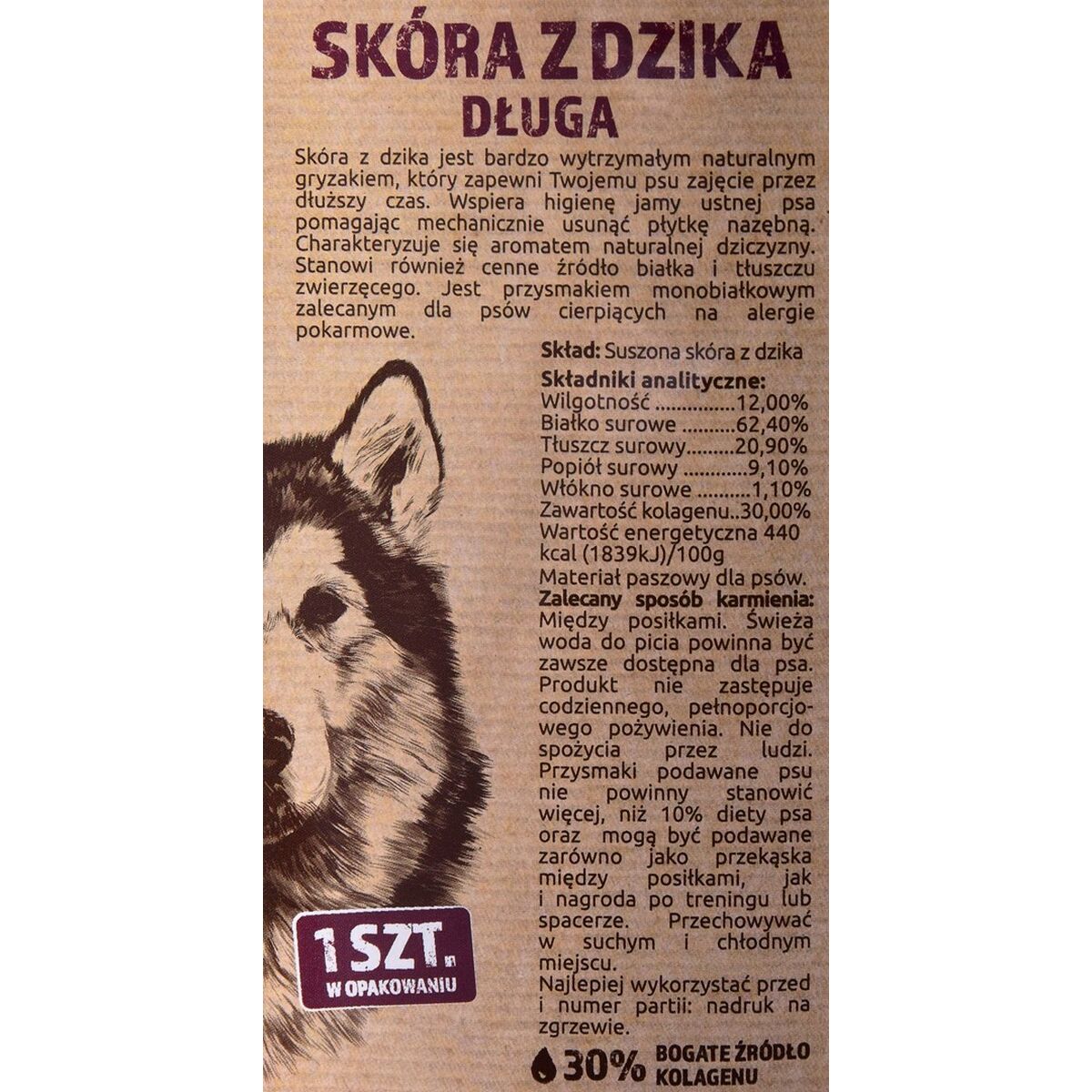 Kutya Snack Maced Vaddisznó 40 g 1 Darabok